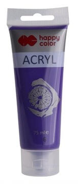 Farba akrylowa 75ml FIOLETOWA Happy Color