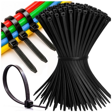 НАБОР КАБЕЛЬНЫХ СТЯЖЕК ЗАГЛУШКИ STRONG ЧЕРНЫЕ РАЗНЫЕ 700 ШТ.