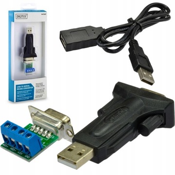 DIGITUS Adapter konwerter przejściówka USB / RS485