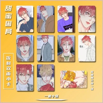 Honey Trouble 3-дюймовая карточная закладка Jiheo Wooju Аниме с нумерацией страниц