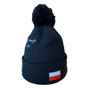 ЗИМНЯЯ ШАПКА SPEEDWAY С ПОМПОМ