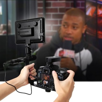 PULUZ Профессиональный конденсаторный микрофон-пушка 3,5 мм для зеркальных фотоаппаратов