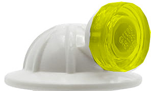 LEGO HEŁM KASK GÓRNIKA + ŚWIATEŁKO 98289