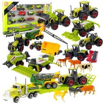 Ciągnik Traktor x 2 Prasa MASZYNY ROLNICZE x6