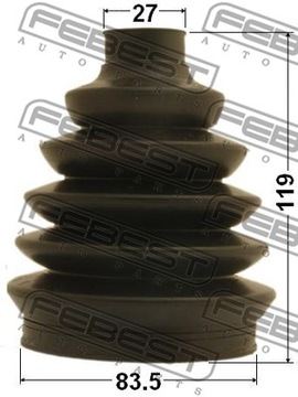 НАРУЖНАЯ КРЫШКА ШРУСОВ TOYOTA CAMRY (JPP)