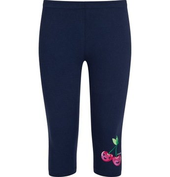 Legginsy dziewczęce leginsy 3/4 dziecięce bawełniane 152 z wisienką Endo