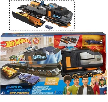 HOT WHEELS SZYBCY I WŚCIEKLI WYŚCIGOWI AGENCI TRANSPORTER