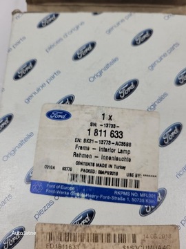 FORD TRANSIT CUSTOM LAMPA KABINY BK21-13773-AC 1811633 NOVÁ ORIG.