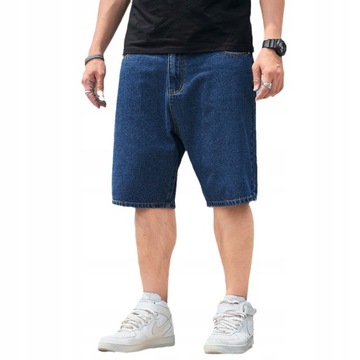 Krótkie spodnie męskie WYGODNE spodenki jeans