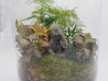 Лес в банке, лес в стекле + ФИГУРКА БУДДА, ХИТ своими руками