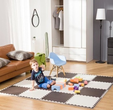 КОВРИК ПЕННЫЙ БОЛЬШОЙ ПАЗЛ 62х62 СМ 2 ШТ.