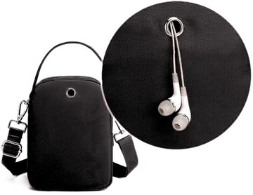 TOREBKA SASZETKA DAMSKA ELEGANCKA NA RAMIĘ CZARNA WIELOKOLOROWA JAKOŚĆ