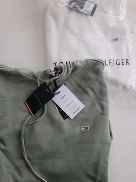 Bluza męska TOMMY HILFIGER 38 M logo khaki