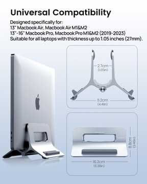 SODI ALUMINIOWY STOJAK PIONOWY NA LAPTOPA MACBOOK IPAD IPHONE
