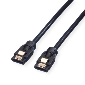 Wewnętrzny kabel SATA 6.0 Gbit/s zatrzask 0,5m