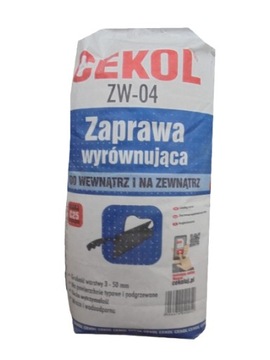 ZAPRAWA WYRÓWNUJĄCA CEKOL ZEWN WEWN ZW-04 5kg