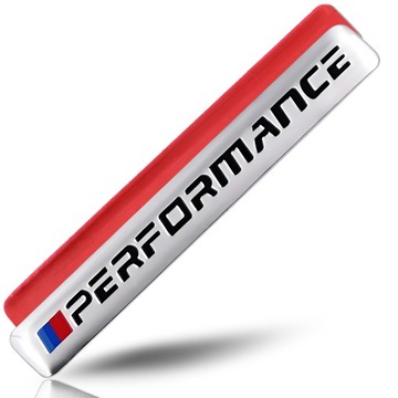 Emblemat Znaczek PERFORMANCE Naklejka NA SAMOCHÓD SREBRNY BMW M POWER 8.5cm