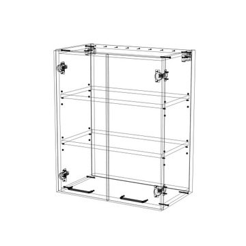 LAMI BASIC дуб сонома ds_W60х72_2F подвесной кухонный шкаф