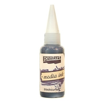 Tusz Alkoholowy Media Ink Pentart Czarna Porzeczka 20ml