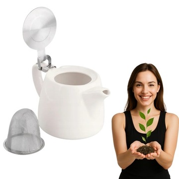 Zaparzacz do herbaty dzbanek porcelanowy sitko 580 ml Altom Design Regular