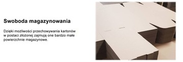 185x85x65 3w PUDEŁKO FASONOWE na telefon smartfon ECO BIAŁE 10szt