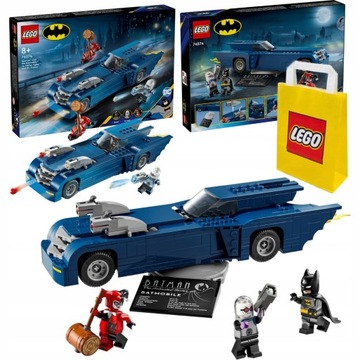 LEGO Batman 76274 Samochód z Wyrzutnią Batmobile Harley Quinn Mr Freeze