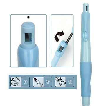 4 шт./лот, набор механических карандашей с удобной ручкой, 0,5/0,7/0,9/2,0 мм, стержни 2B