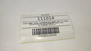 MOTOREK ROLETA ŽALUZIE PŘEDNÍ BMW F10 F11 520 D 7193168