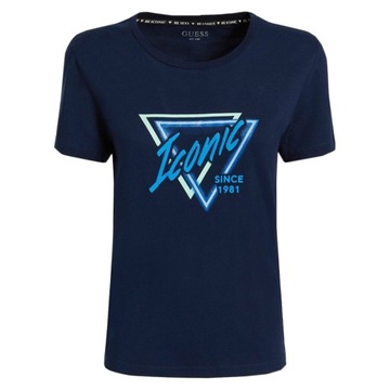 T-shirt Damski GUESS W2RI14 K9RV0 Granatowy