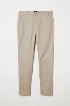 H&M HM Spodnie chinos Slim fit Chinosy męskie 50