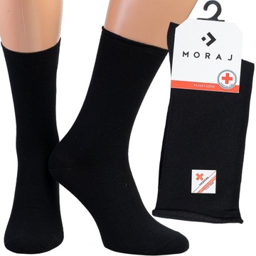 Skarpetki BEZUCISKOWE Moraj MEDICAL-CZARNE r.35-38