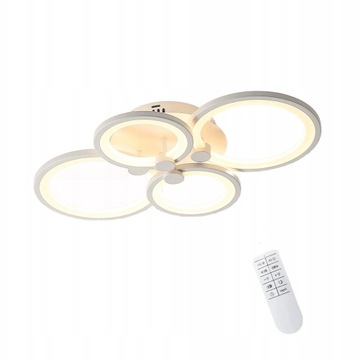 LAMPA SUFITOWA LED ZYRANDOL RING NOWOCZESNY 60W Z PILOTEM DO SALONU