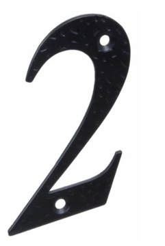 CYFRA METALOWA PRZYKRĘCANA RETRO 10 cm '2'