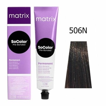MATRIX SOCOLOR PRE-BONDED PERMANEN EXTRA COVERAGE FARBA DO WŁOSÓW 506N 90ML