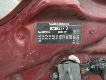 KAPOTA KRYT MOTORU MERCEDES W211 BARVA 567