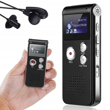ПРОФЕССИОНАЛЬНЫЙ ШПИОНСКИЙ ЦИФРОВОЙ ДИКТОФОН MP3 8 ГБ