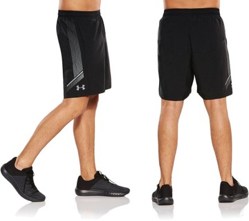 Spodenki męskie Under Armour Woven Graphic Shorts czarne 1309651 003 - S