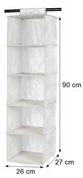 ПОДВЕСНОЙ ОРГАНАЙЗЕР НА 5 ПОЛОК ПОЛКА ДЛЯ ШКАФА