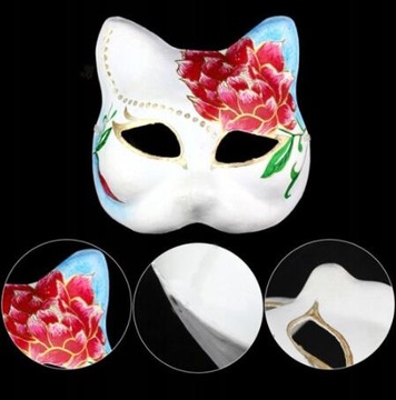 5 шт. пластиковая маска кошки для рисования своими руками