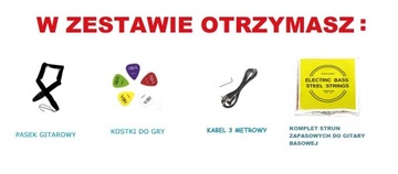 GITARA BASOWA VISION - NIEMIECKA AKCESORIA