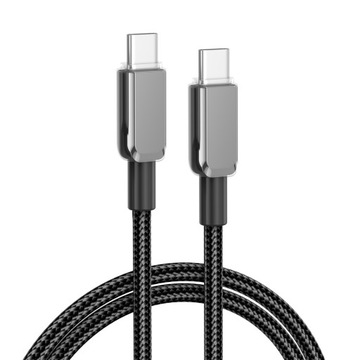 Kabel USB-C USB-C 60W 1 m mocny przewód do telefonu komputera czarny XO