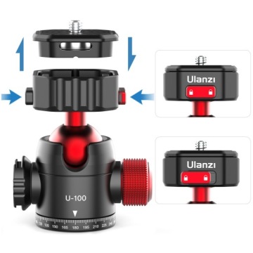 Головка для камеры Ulanzi U-100 360, микрофон VLOG