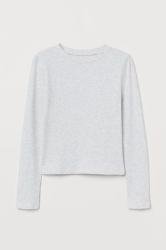 H&M HM BASIC Top z dżerseju w prążki 146/152cm
