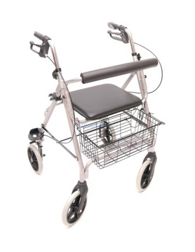 Chodzik balkonik 4 kołowy aluminiowy składany Wheelie Eco