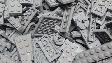 068. Lego szare new jasne płaskie 100g MIX 0,1kg