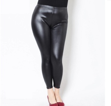 Леггинсы из латекса MAT L1 из ЭКО КОЖИ размера плюс 3XL/46