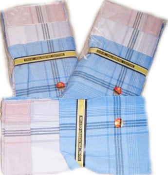 MĘSKI CHUSTECZKI DO NOSA BAWEŁNA CHUSTECZKA szt.10