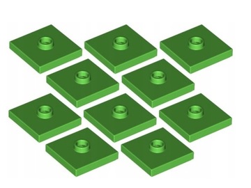 LEGO Płytka wypustka 2x2 j zielony 87580 10 szt