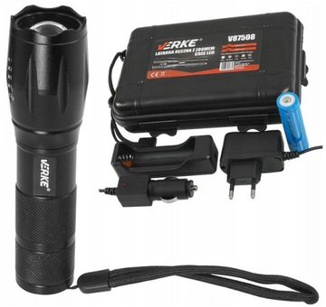 ZOOM ВОЕННЫЙ ТАКТИЧЕСКИЙ СВЕТОДИОДНЫЙ АККУМУЛЯТОРНЫЙ ФОНАРЬ