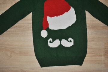 NEXT świąteczny sweter MIKOŁAJ ŚWIĘTA r. S BDB